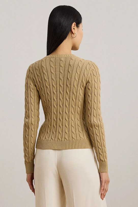 Бавовняний кардиган Lauren Ralph Lauren 200932225 бежевий SS25