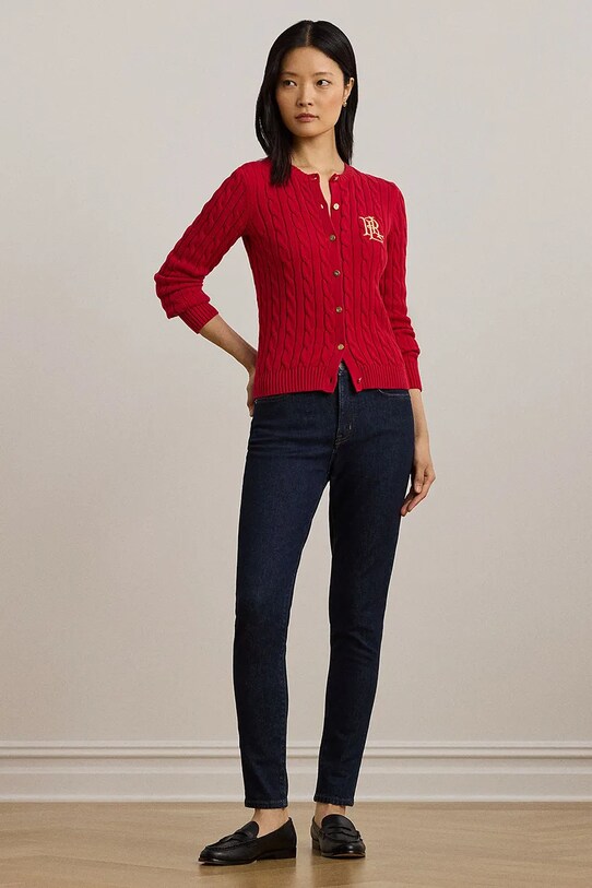Oblečenie Bavlnený sveter Lauren Ralph Lauren 200932225 červená