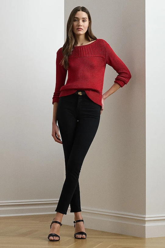 Oblečení Svetr Lauren Ralph Lauren 200909317 červená