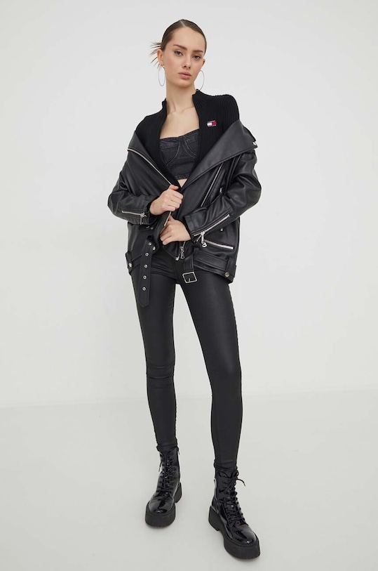 Tommy Jeans kardigan DW0DW17243 czarny AW24