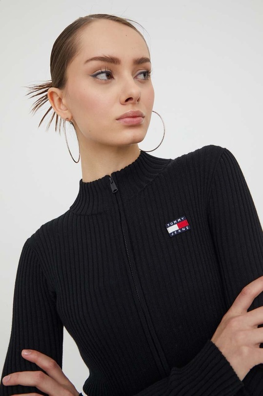 Tommy Jeans cardigan negru DW0DW17243
