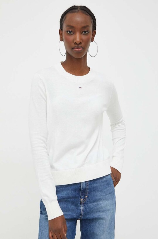 Tommy Jeans pulover bej DW0DW17254