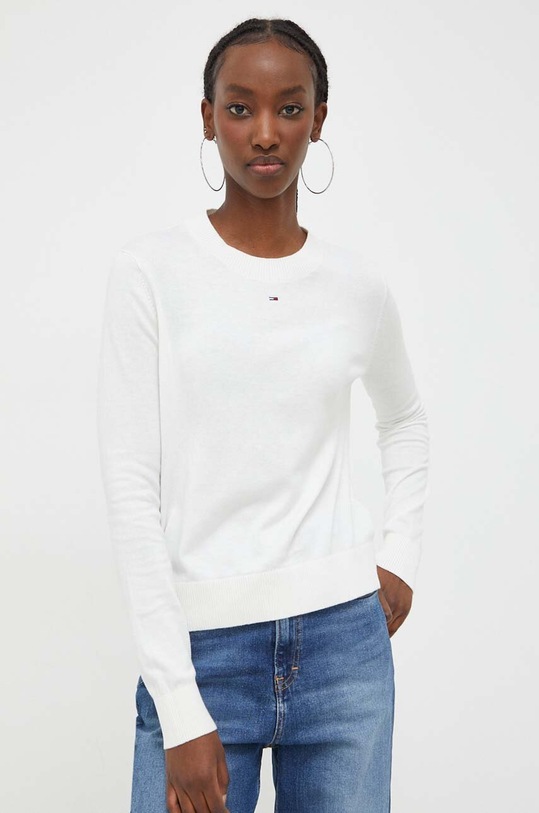 Svetr Tommy Jeans béžová DW0DW17254