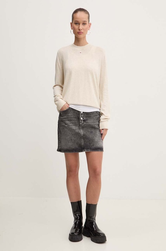 Svetr Tommy Jeans DW0DW17254 béžová AW24