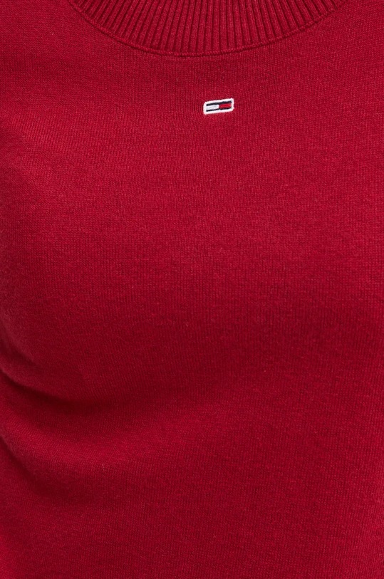 Svetr Tommy Jeans DW0DW17254 burgundské