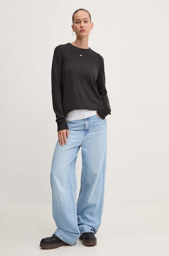 Tommy Jeans sweter DW0DW17254 czarny AW24