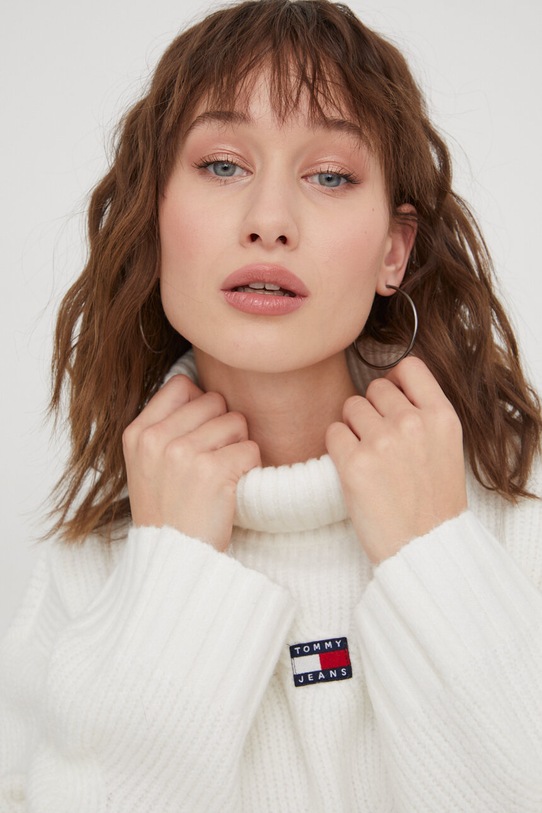 Tommy Jeans pulover DW0DW17494 bej