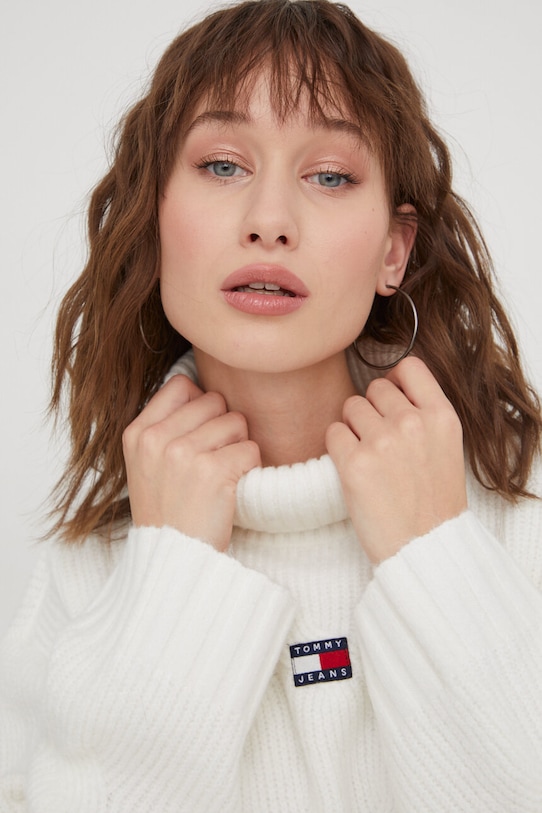 Tommy Jeans pulover DW0DW17494 bej