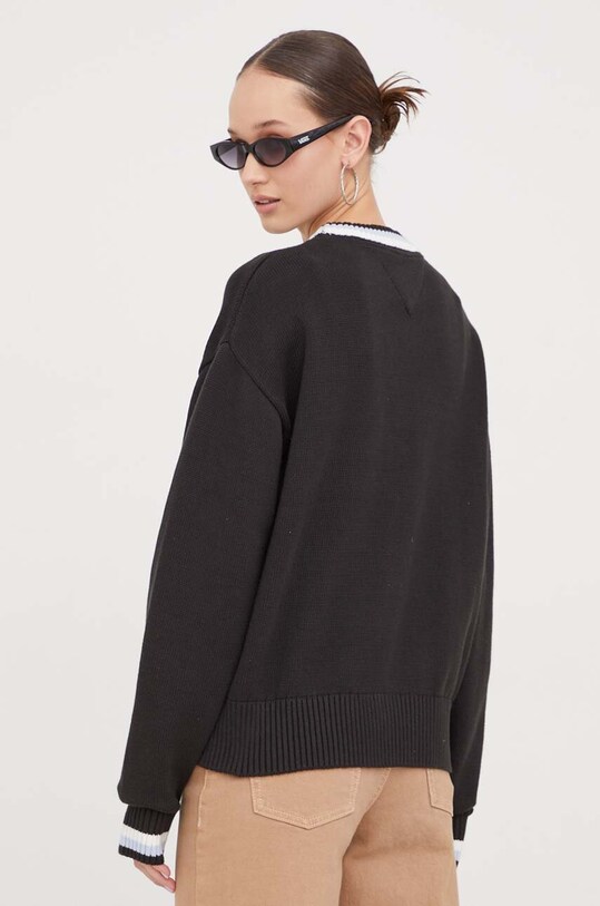 Odzież Tommy Jeans sweter bawełniany DW0DW17499 czarny
