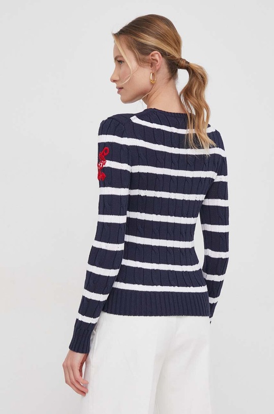 Ρούχα Βαμβακερό πουλόβερ Polo Ralph Lauren 211924429 σκούρο μπλε
