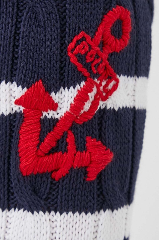 Βαμβακερό πουλόβερ Polo Ralph Lauren 211924429 σκούρο μπλε