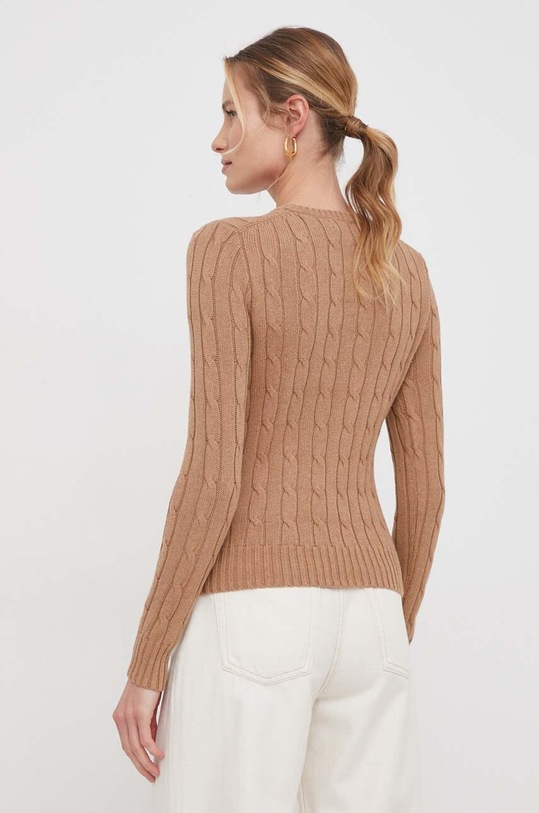 Ρούχα Βαμβακερό πουλόβερ Polo Ralph Lauren 211943903 μπεζ