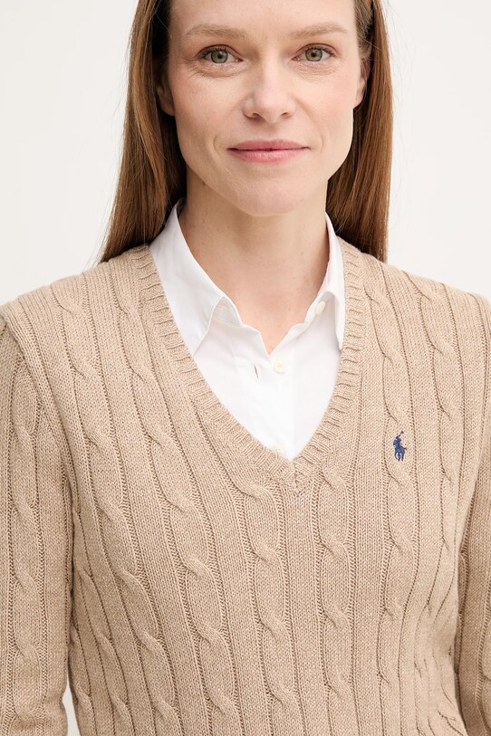 Бавовняний светр Polo Ralph Lauren зелений 211945652