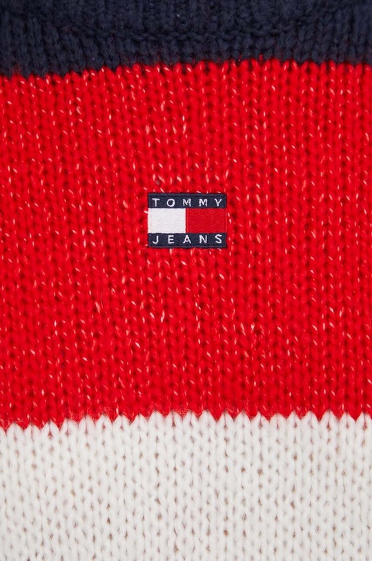 Tommy Jeans sweter z domieszką wełny DW0DW17495 granatowy
