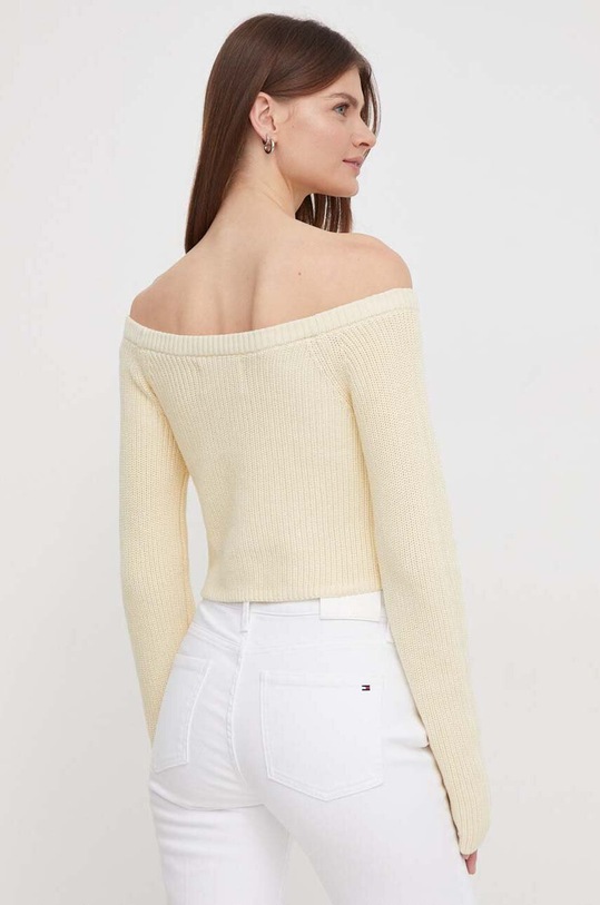 Odzież Calvin Klein Jeans sweter bawełniany J20J222628 beżowy