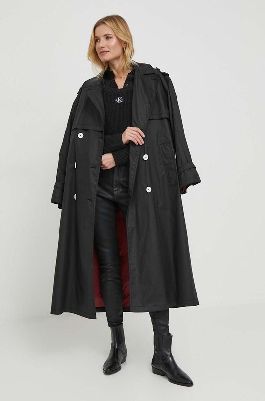 Calvin Klein Jeans sweter bawełniany J20J222628 czarny SS24