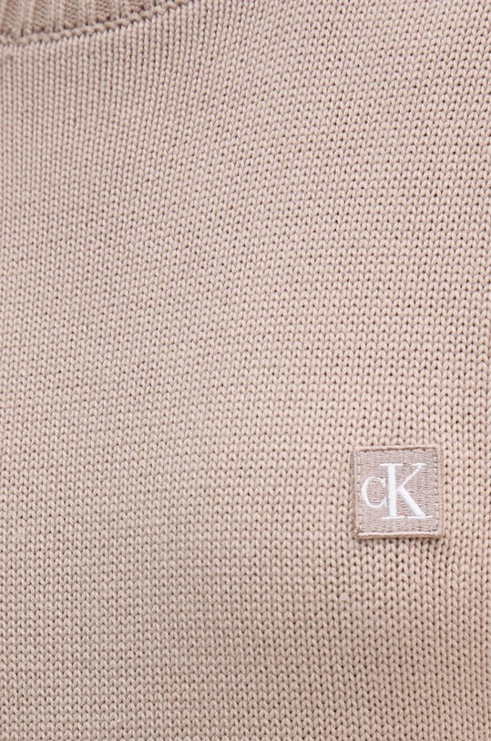 Bavlněný svetr Calvin Klein Jeans J20J222987 béžová