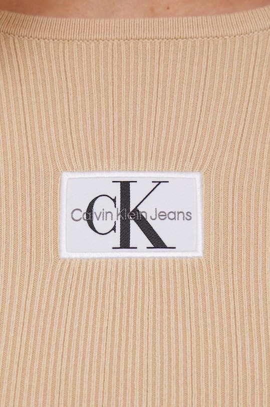 Calvin Klein Jeans sweter J20J223233 beżowy