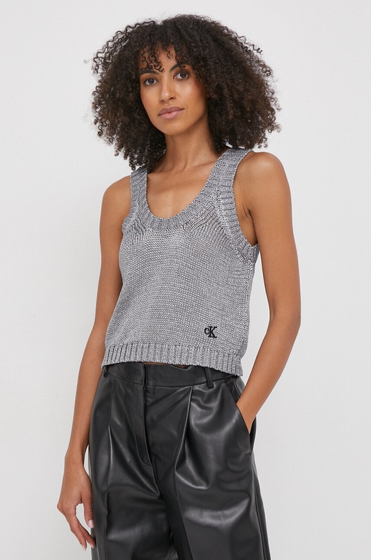 Calvin Klein Jeans top grigio J20J223234