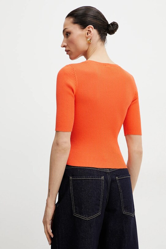 Odzież Pinko sweter jedwabny 102017.A1KW pomarańczowy