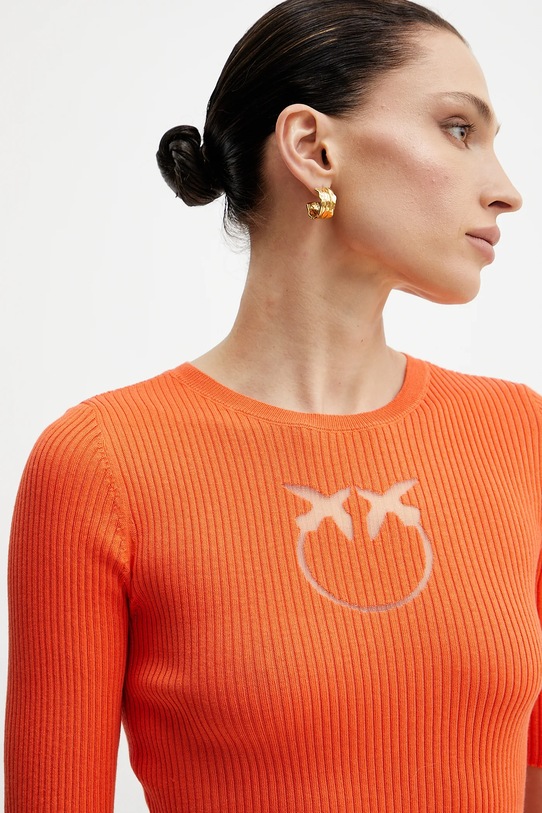 Pinko sweter jedwabny pomarańczowy 102017.A1KW