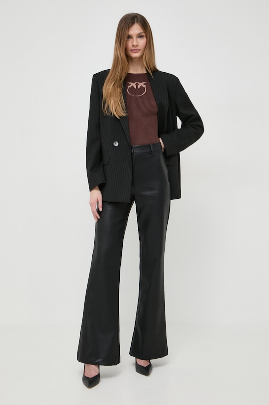 Pinko sweter jedwabny 102017.A1KW brązowy AA00