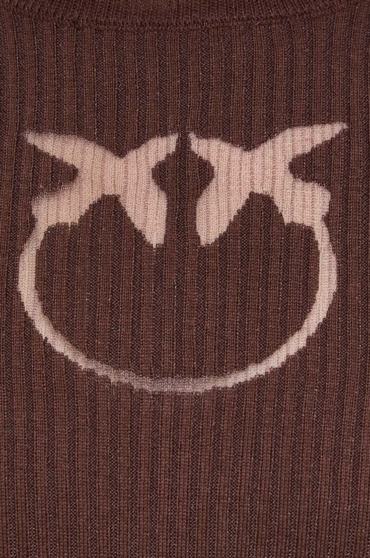 Pinko sweter jedwabny 102017.A1KW brązowy