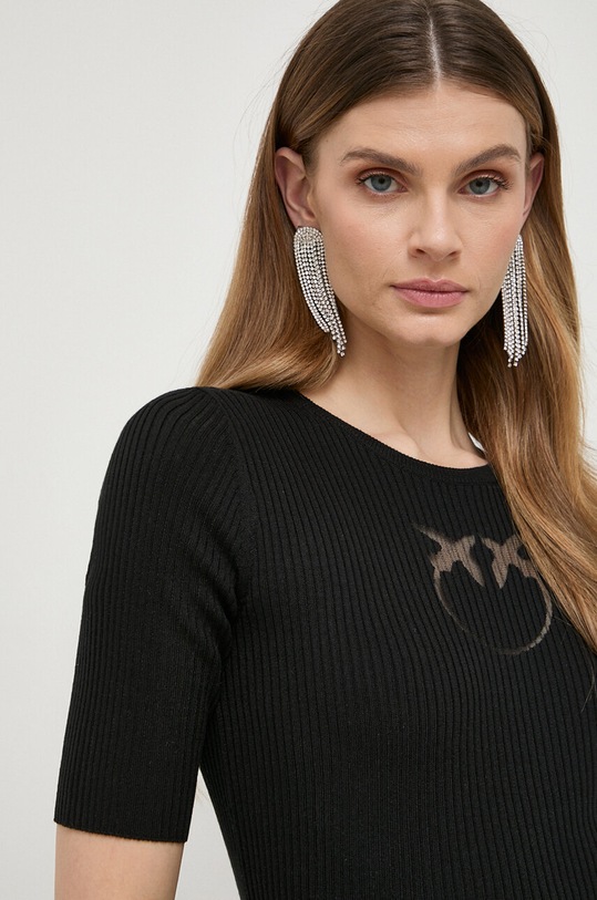 Pinko sweter jedwabny czarny 102017.A1KW