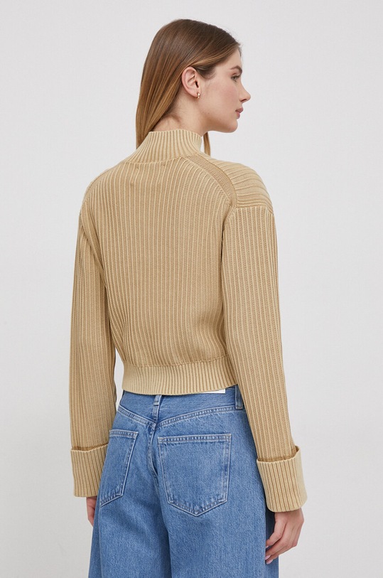Odzież Calvin Klein Jeans sweter bawełniany J20J222632 beżowy