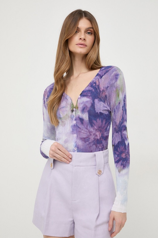 Twinset kardigan pozostałe fioletowy 241AP3190
