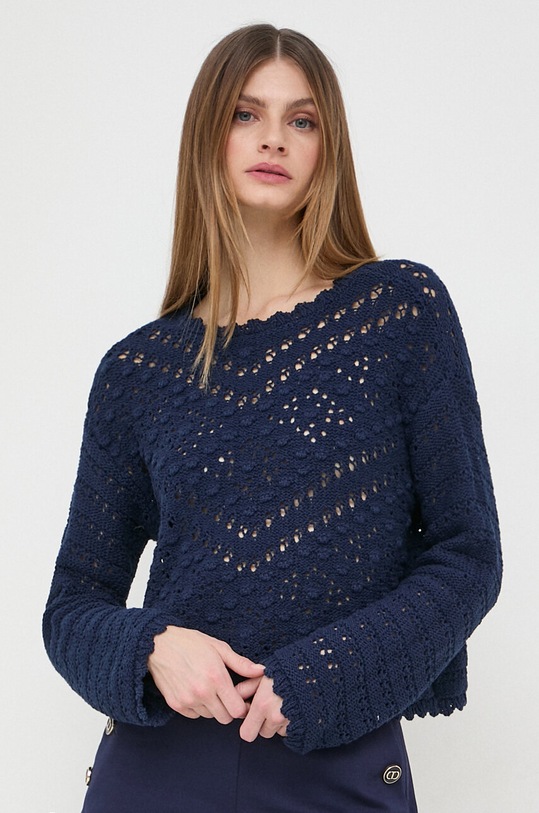 Pulover Twinset mornarsko plava 241TP3500