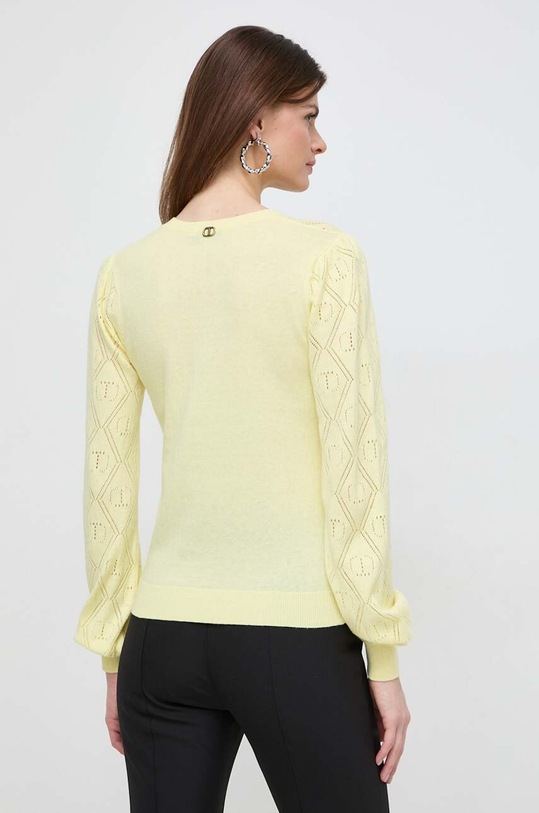 Odzież Twinset sweter z domieszką kaszmiru 241TP3074 żółty