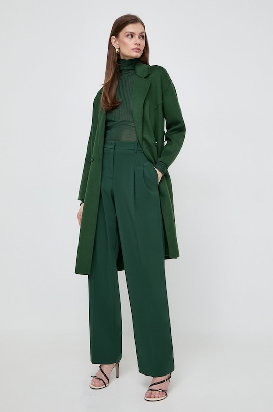 Patrizia Pepe sweter wełniany 8K0187.K034 zielony AA00