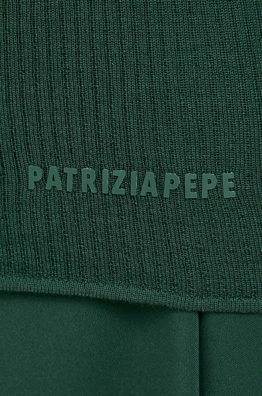 Patrizia Pepe sweter wełniany 8K0187.K034 zielony