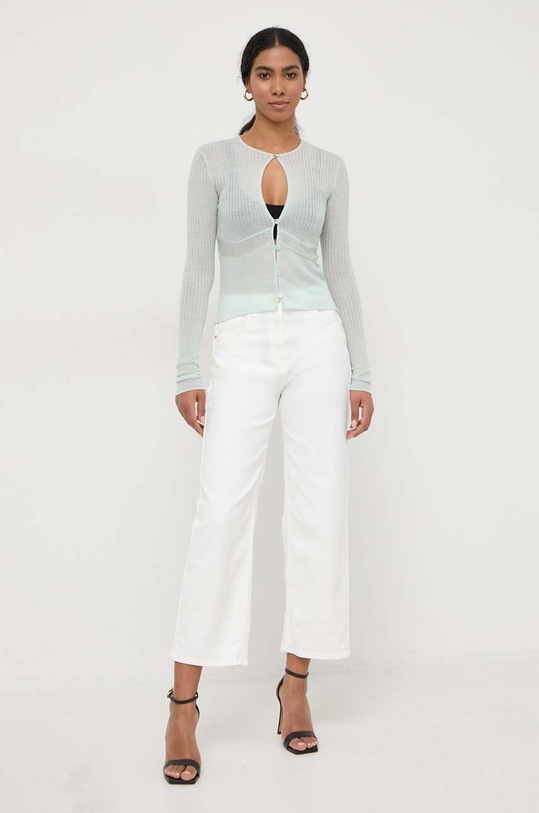 Patrizia Pepe kardigan wełniany 8K0189.K034 zielony AA00