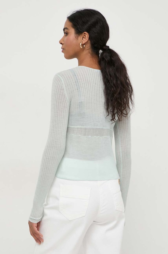 Odzież Patrizia Pepe kardigan wełniany 8K0189.K034 zielony