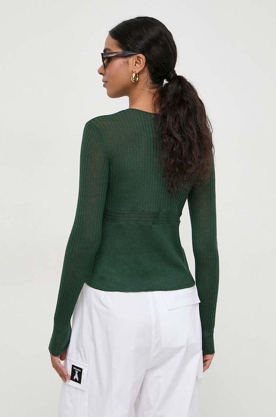 Odzież Patrizia Pepe kardigan wełniany 8K0189.K034 zielony