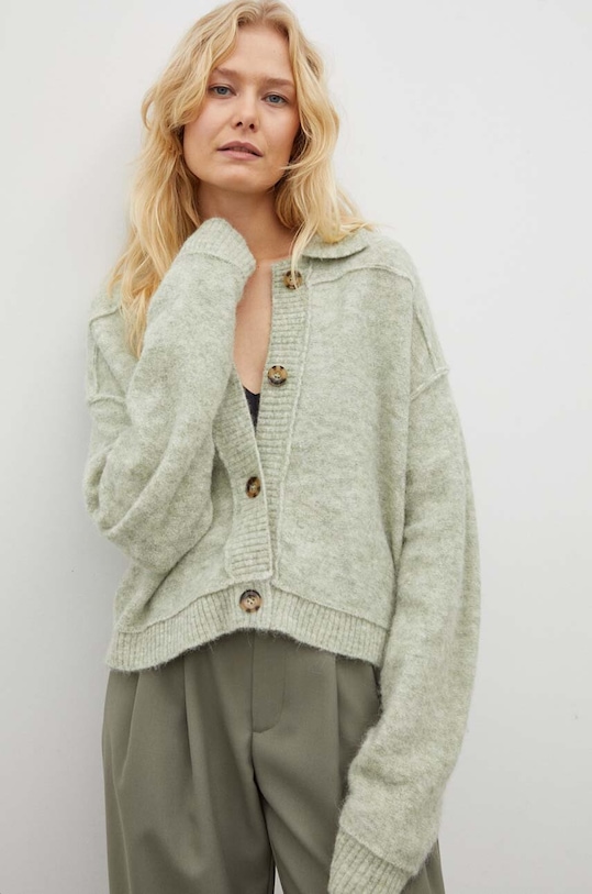 Vlnený sveter Day Birger et Mikkelsen vlna zelená DAY65242884