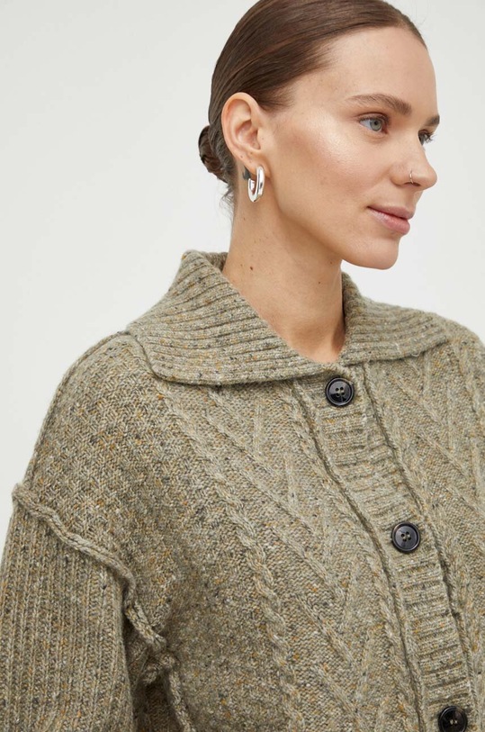 Vlnený kardigán Day Birger et Mikkelsen zelená DAY65242902