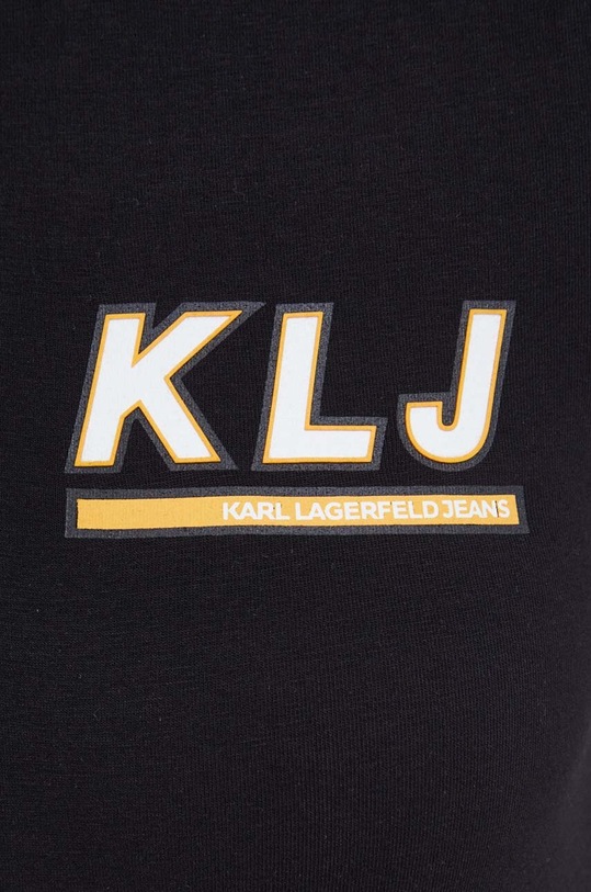Karl Lagerfeld Jeans hosszú ujjú 240J1705 fekete