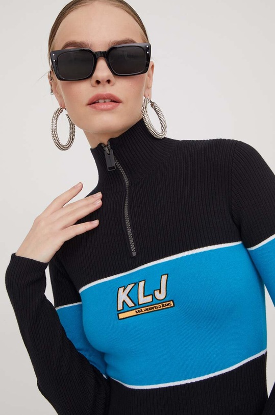 Karl Lagerfeld Jeans pulover negru 240J2002