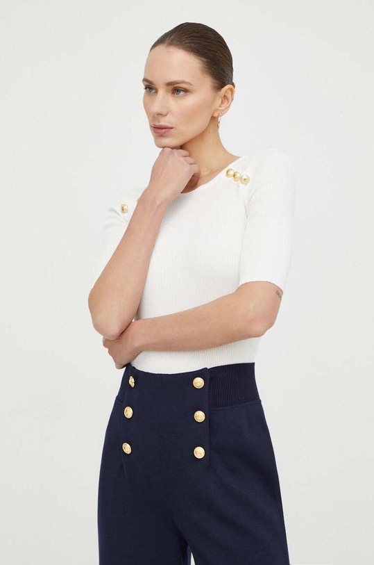 Μπλουζάκι Luisa Spagnoli slim λευκό 58230