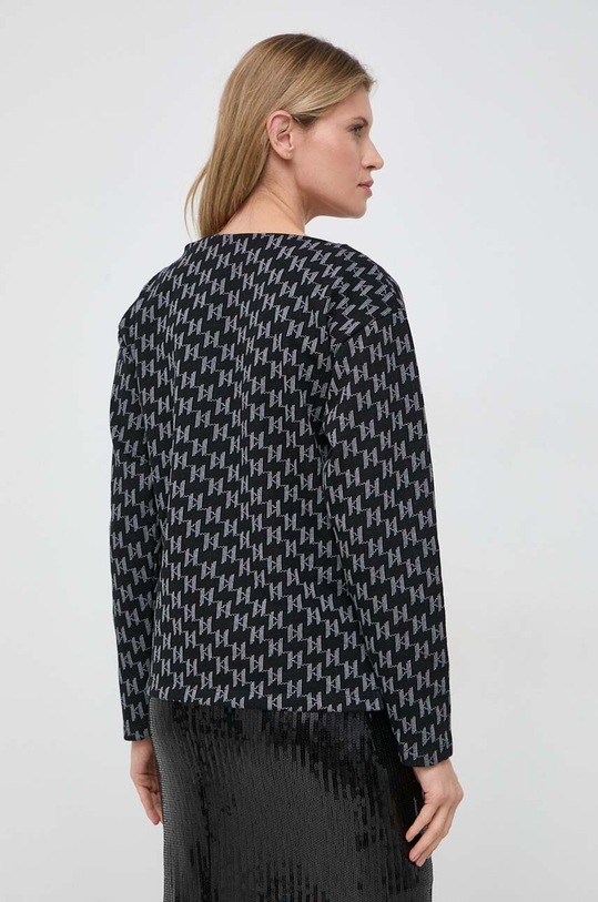 Odzież Karl Lagerfeld bluza bawełniana 240W1815 czarny