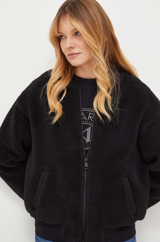 Ρούχα Φούτερ από μαλλί και μείγμα Karl Lagerfeld 240W1822 μαύρο