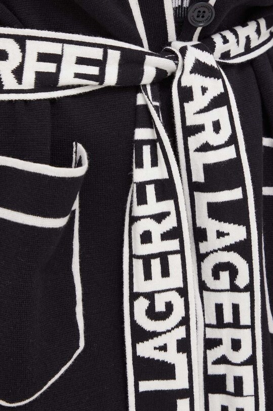 Karl Lagerfeld cardigan din amestec de lana 240W2020 negru