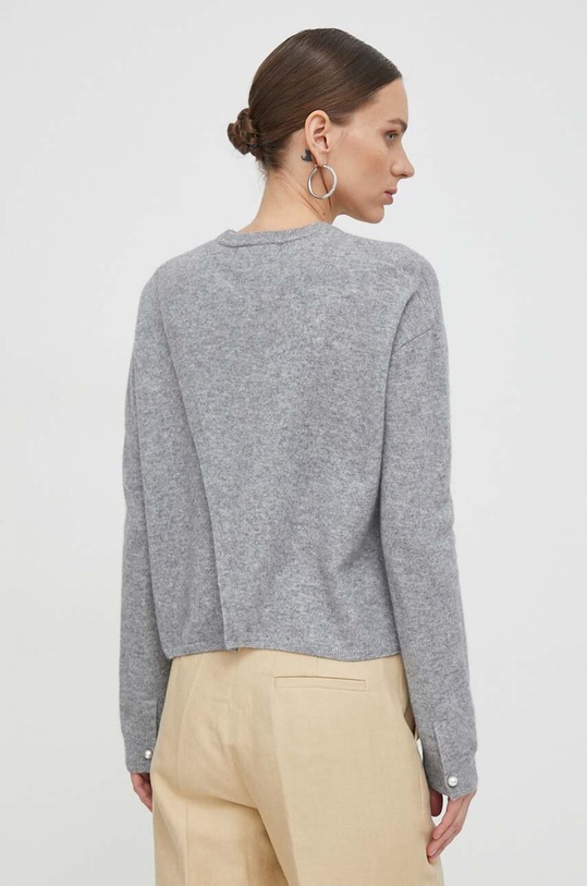 Custommade sweter wełniany Trista szary 999230356