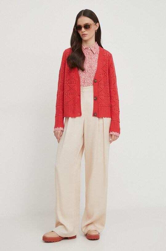 Джемпер Pepe Jeans GRACE CARDIGAN PL702102 червоний SS24