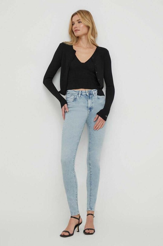 Pepe Jeans kardigan FALON PL702108 czarny SS24