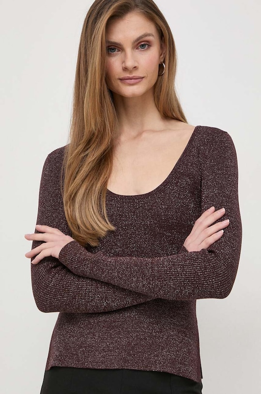 Max Mara Leisure sweter 2416361017600 brązowy