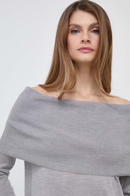 Шерстяной свитер Max Mara Leisure серый 2416361037600